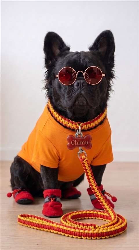 Chimuelo outfit naranja
