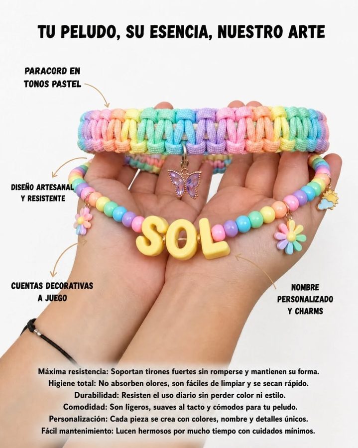 Collar Candy Pop de paracord