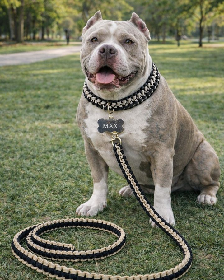 Combo Bully collar y correa